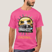 Grappig RV camper camping laadsymbool T-shirt (Voorkant)