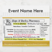 Grappig RX Bier Label Etiket (Enkel label)