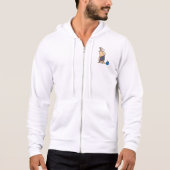 Grappig Sad Bowler-personage met bowlingbal Hoodie (Voorkant)