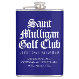Grappig Saint Mulligan Golf Club Levenslang Lid Heupfles