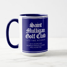 Grappig Saint Mulligan Golf Club Levenslang Lid