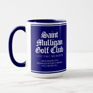 Grappig Saint Mulligan Golf Club Levenslang Lid Mok
