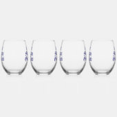 Grappig Saint Mulligan Golf Club Levenslang Lid Wijnglas Zonder Voet (Links)