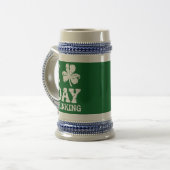 Grappig Saint Patricks Day Feest St Pats Grappige  Bierpul (Voorkant links)
