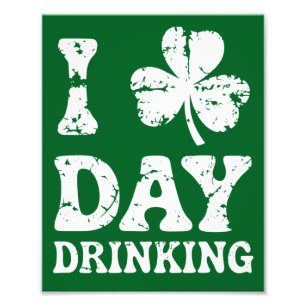 Grappig Saint Patricks Day Feest St Pats Grappige Foto Afdruk
