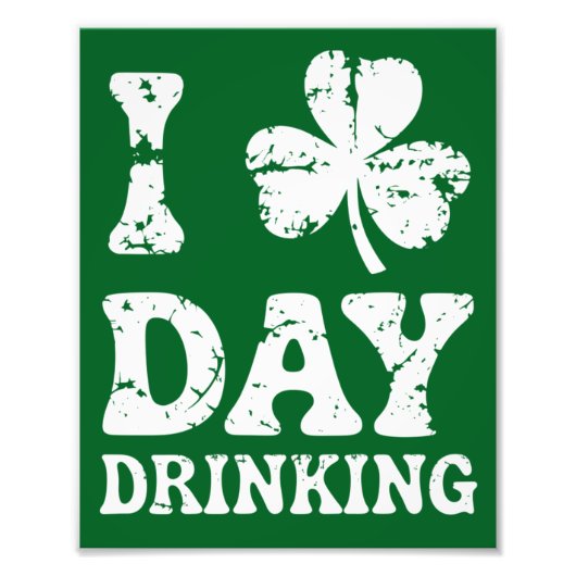 Grappig Saint Patricks Day Feest St Pats Grappige Foto Afdruk (Voorkant)