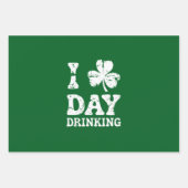 Grappig Saint Patricks Day Feest St Pats Grappige Inpakpapier Vel (Voorkant)