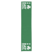 Grappig Saint Patricks Day Feest St Pats Grappige Korte Tafelloper (Voorkant)