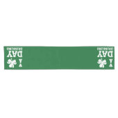 Grappig Saint Patricks Day Feest St Pats Grappige Korte Tafelloper (Horizontaal)