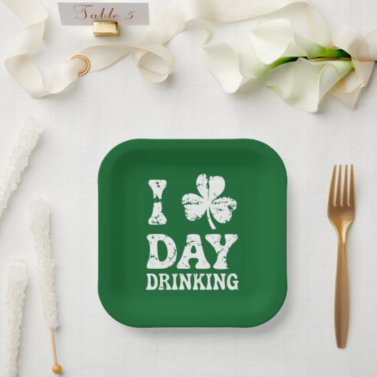 Grappig Saint Patricks Day Feest St Pats Grappige Papieren Bordje (Huwelijk)