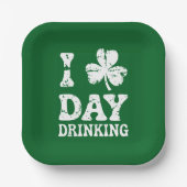 Grappig Saint Patricks Day Feest St Pats Grappige Papieren Bordje (Voorkant)