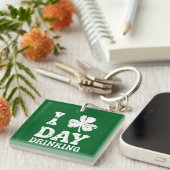 Grappig Saint Patricks Day Feest St Pats Grappige  Sleutelhanger (Voorkant Rechts)