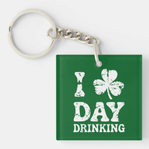 Grappig Saint Patricks Day Feest St Pats Grappige Sleutelhanger