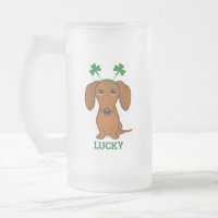 Grappig Saint Patrick's Day Hond Shamrocks Custom