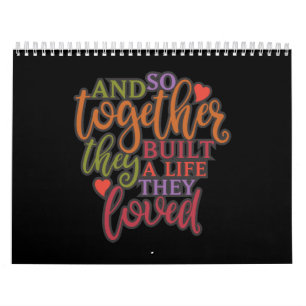 Grappig samen bouwden ze een levensgezinsherenigin kalender