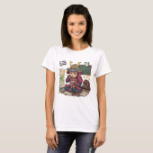 Grappig Samurai Terug naar School T-Shirt (Voorkant volledig)