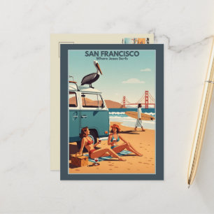 Grappig San Francisco Briefkaart