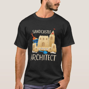 Grappig Sand Castle Architect Strand Speelgoed Zom T-shirt