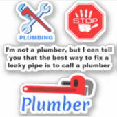 Grappig sanitair citaat sticker (Voorkant)