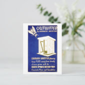 Grappig  "Sanitary Privy" Outhouse Briefkaart (Staand voorkant)