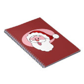Grappig Santa custom notitieboek (Rechterzijde)