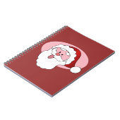 Grappig Santa custom notitieboek (Linkerzijde)