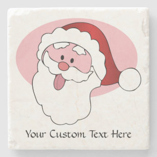 Grappig Santa custom onderzetter