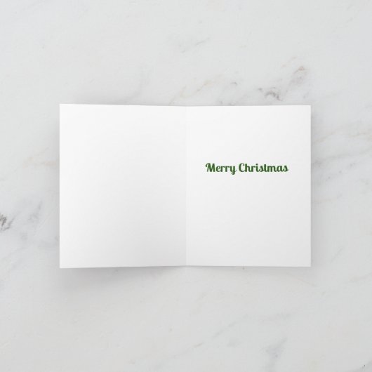 Grappig Santa Gedicht Schattige Kerstmis Kaart (Binnen)