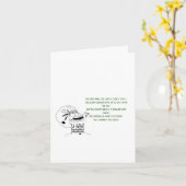 Grappig Santa Gedicht Schattige Kerstmis Kaart (Gele Bloem)