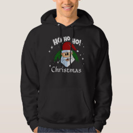 Grappig Santa Ho Ho Ho Kerstmis Rood Groen Hoodie