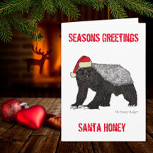 Grappig Santa Honey Badger Grappig Kerstcitaat