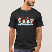 Grappig Santa Penguin Christmas Boys Meisjes Kinde T-shirt (Voorkant)