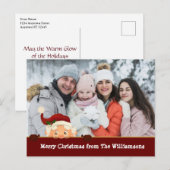 Grappig. Santa Photo Bomb Red Band kerstfoto Feestdagenkaart (Voorkant / Achterkant)