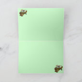 Grappig Santa piloot Vrolijk kerstkaart ontwerp Feestdagen Kaart (Binnen)