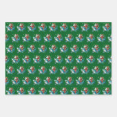 Grappig Santa Shark Gift Wrap Ocean Lover Cadeau Inpakpapier Vel (Voorkant 3)