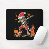 Grappig Santa Skeleton Dabbing Halloween Kostuum F Muismat (Met muis)