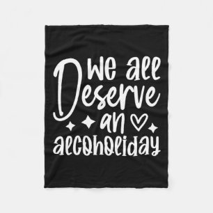 Grappig Sarcasme Alcohol Drinken Offensief Fleece Deken