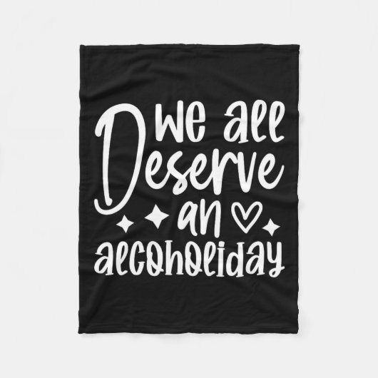 Grappig Sarcasme Alcohol Drinken Offensief Fleece Deken (Voorkant)