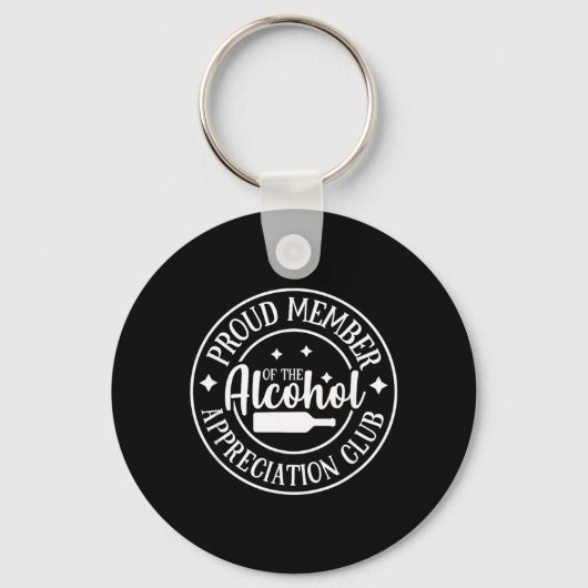 Grappig Sarcasme Alcohol Drinken Offensief Sleutelhanger (Voorkant)