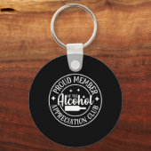 Grappig Sarcasme Alcohol Drinken Offensief Sleutelhanger (Voorkant)