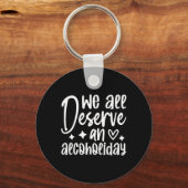 Grappig Sarcasme Alcohol Drinken Offensief Sleutelhanger (Voorkant)