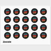 Grappig Sarcasme Citaten Ontwerp Ronde Sticker (Vel)