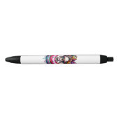 Grappig sarcasme donut care skelet zwarte inkt pen (Voorkant)
