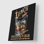 Grappig Sarcasme Drink Humor  Vierkante Klok (Hoek)