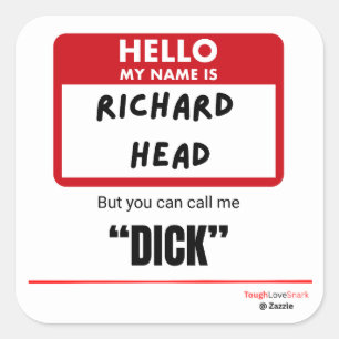 Grappig Sarcasme — Hallo Mijn Naam Is Richard Hoof Vierkante Sticker