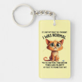 Grappig sarcasme kat normaal sleutelhanger (Voorkant)