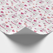 Grappig Sarcasme Kat Valentijnsdag Inpakpapier (Hoek)