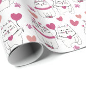 Grappig Sarcasme Kat Valentijnsdag Inpakpapier (Rol Hoek)