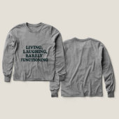 Grappig Sarcasme Mental Health T-shirt (Voorkant /achterkant)