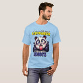 Grappig sarcasme panda beer unisex t-shirt (Voorkant volledig)